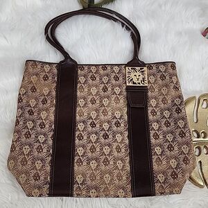 Anne Klein Roomy Double Strap Tote Shoulder Bag